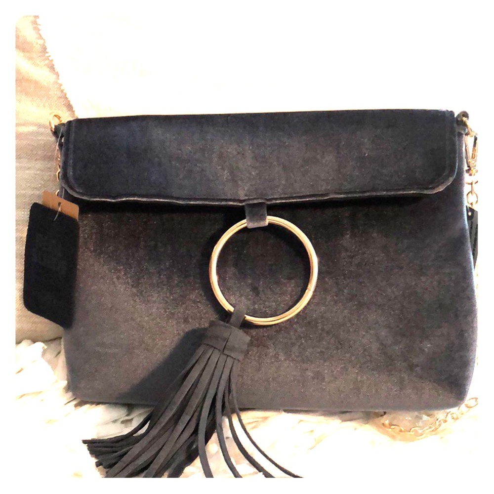 NWT Anthropologie velvet purse for winter outfits